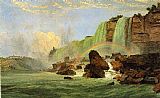 Famous Falls Paintings - Niagara Falls with View of Clifton House